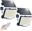 2 Pack 228LED Solar Lights IP65 Waterproof Outdoor Solar Flood Lights Motion Sensor Dusk to Dawn 