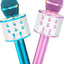 2 Pack Kids Karaoke Microphones, Portable, Wireless & Bluetooth