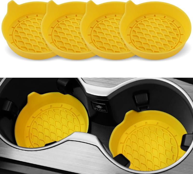  Silicone Car Cup Holder Coaster