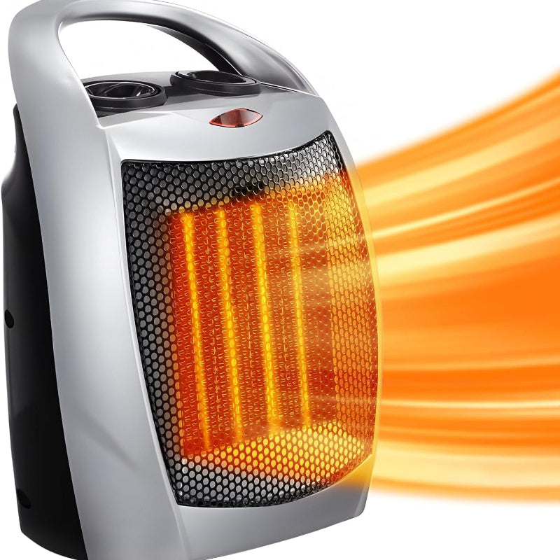 1500W/750W Portable Ceramic Space Heater with Thermostat for Home and Office