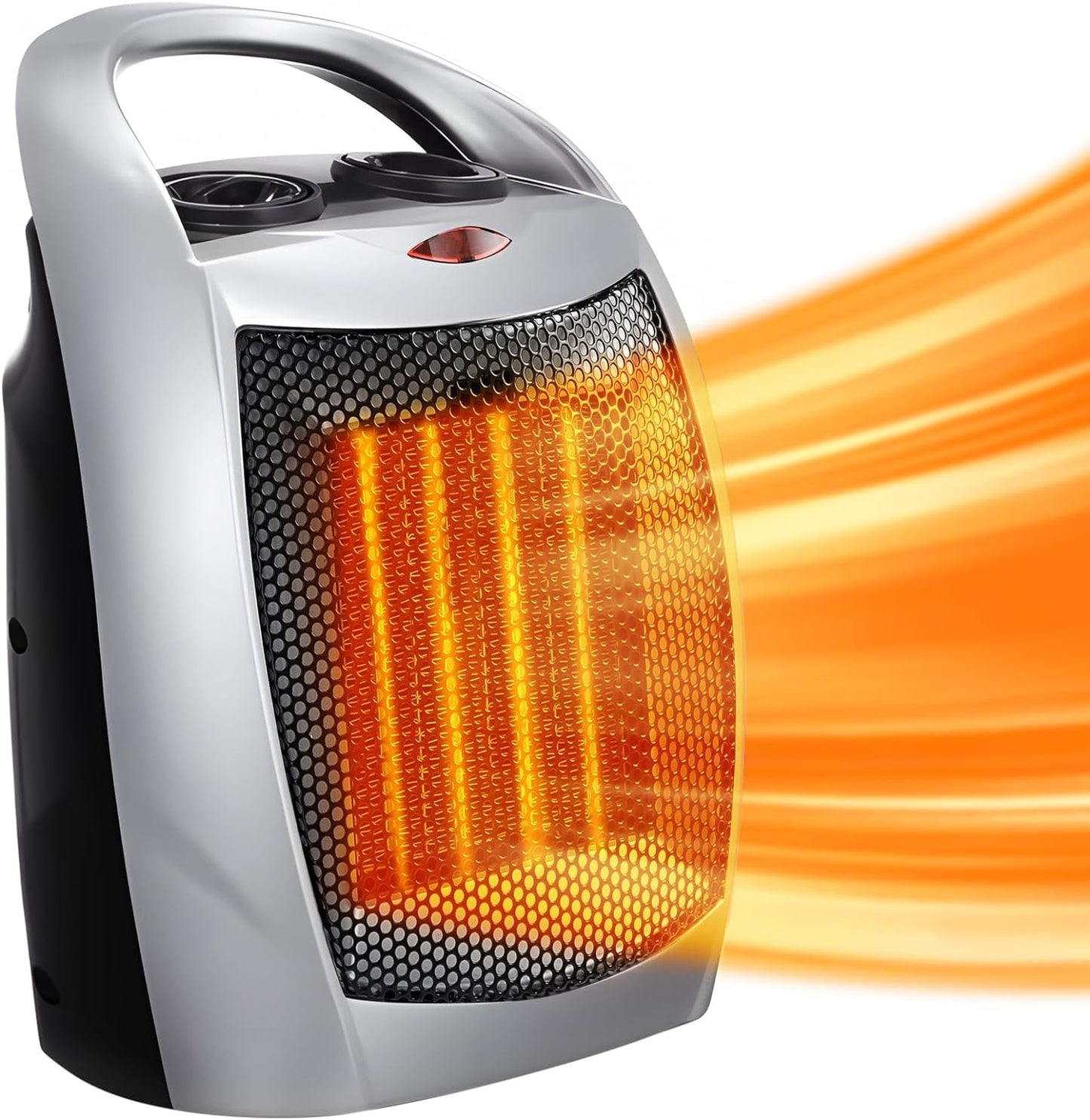 1500W/750W Portable Ceramic Space Heater with Thermostat for Home and Office