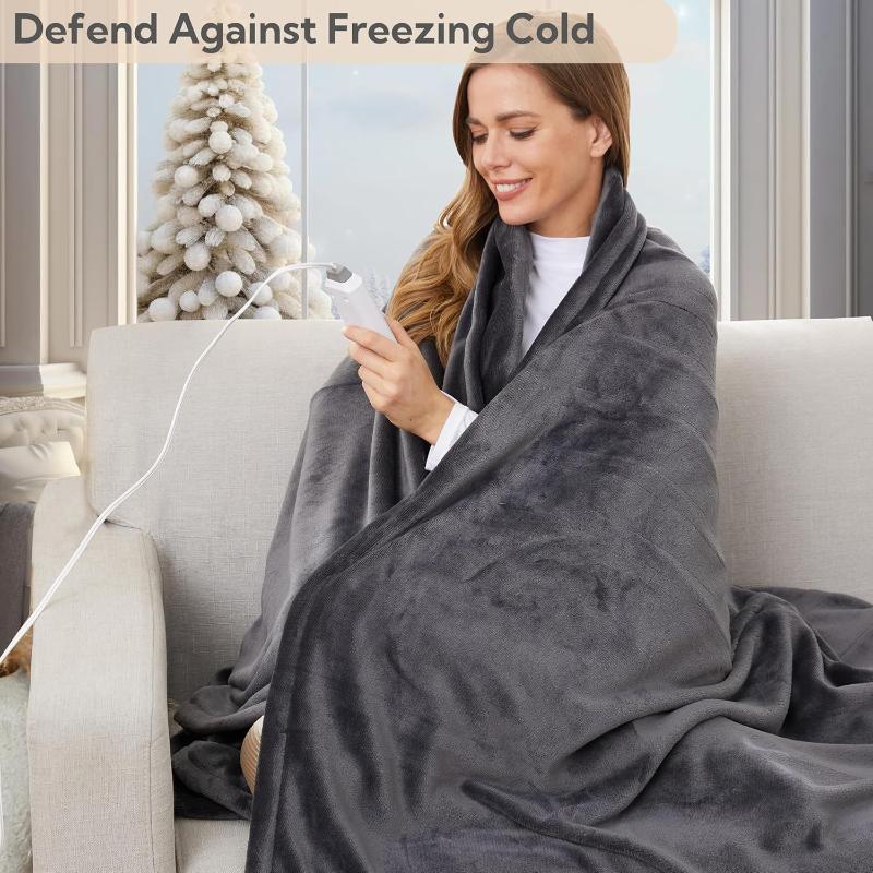 Heated Electric Throw Blanket with 4 Different settings 