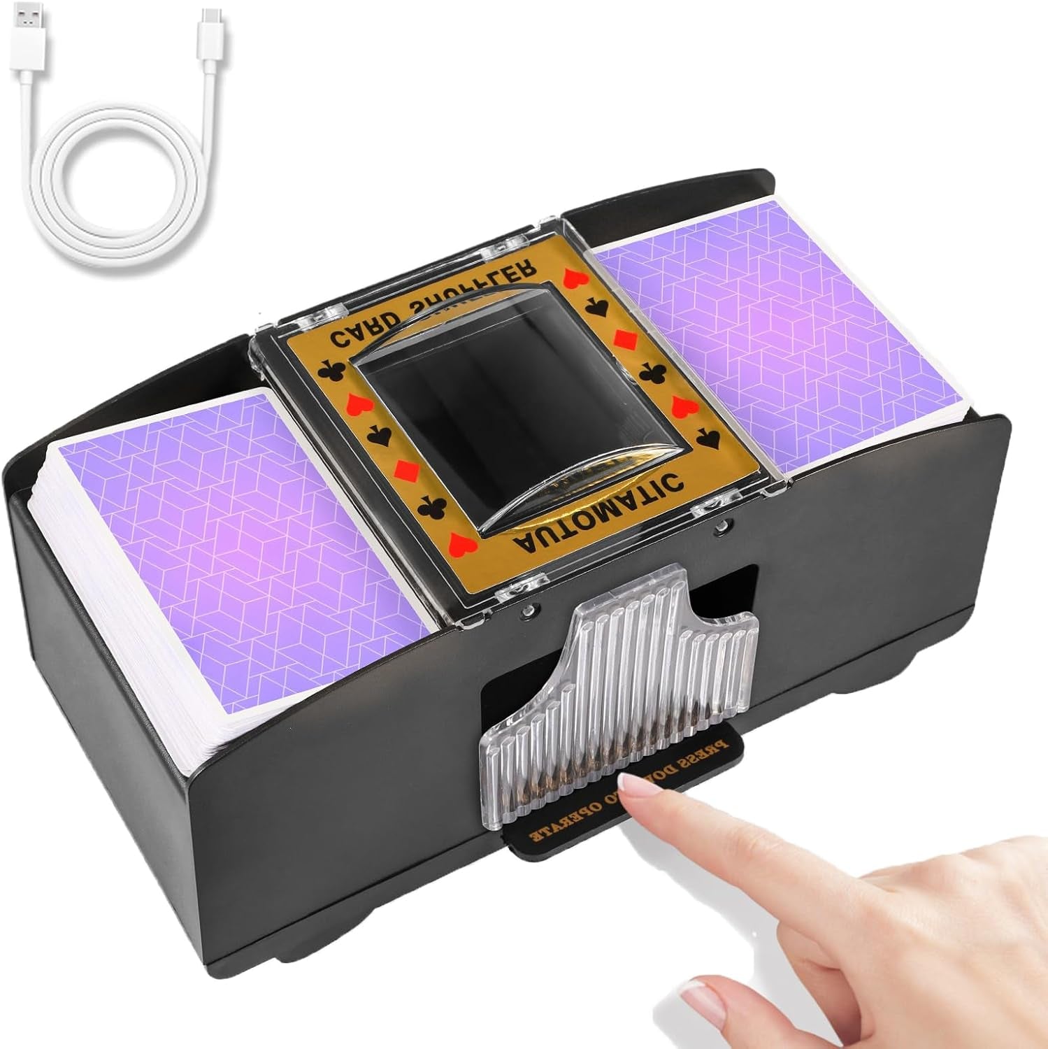 Battery-Operated Electric Card Shuffler