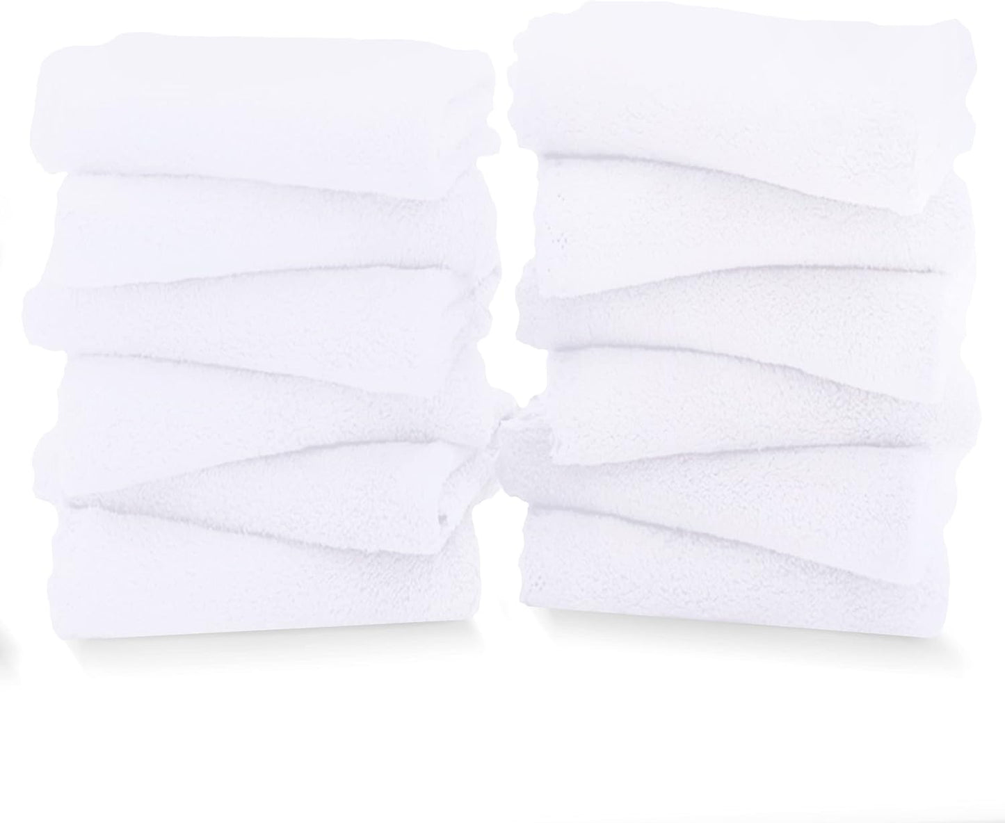 6 Pack Ultra Soft Microfiber Towel Set- 2 Bath Towels, 2 Hand Towels, 2 Washcloths