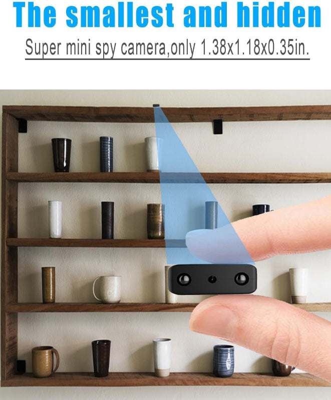  Mini WiFi Spy Camera, 1080P Hidden Camera with App, Motion Detection & Night Vision