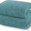 6 Pack Ultra Soft Microfiber Towel Set- 2 Bath Towels, 2 Hand Towels, 2 Washcloths