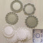 Metal Die Cuts Set, 4 Lace Flower Border Patterns for Scrapbooking and Card Making