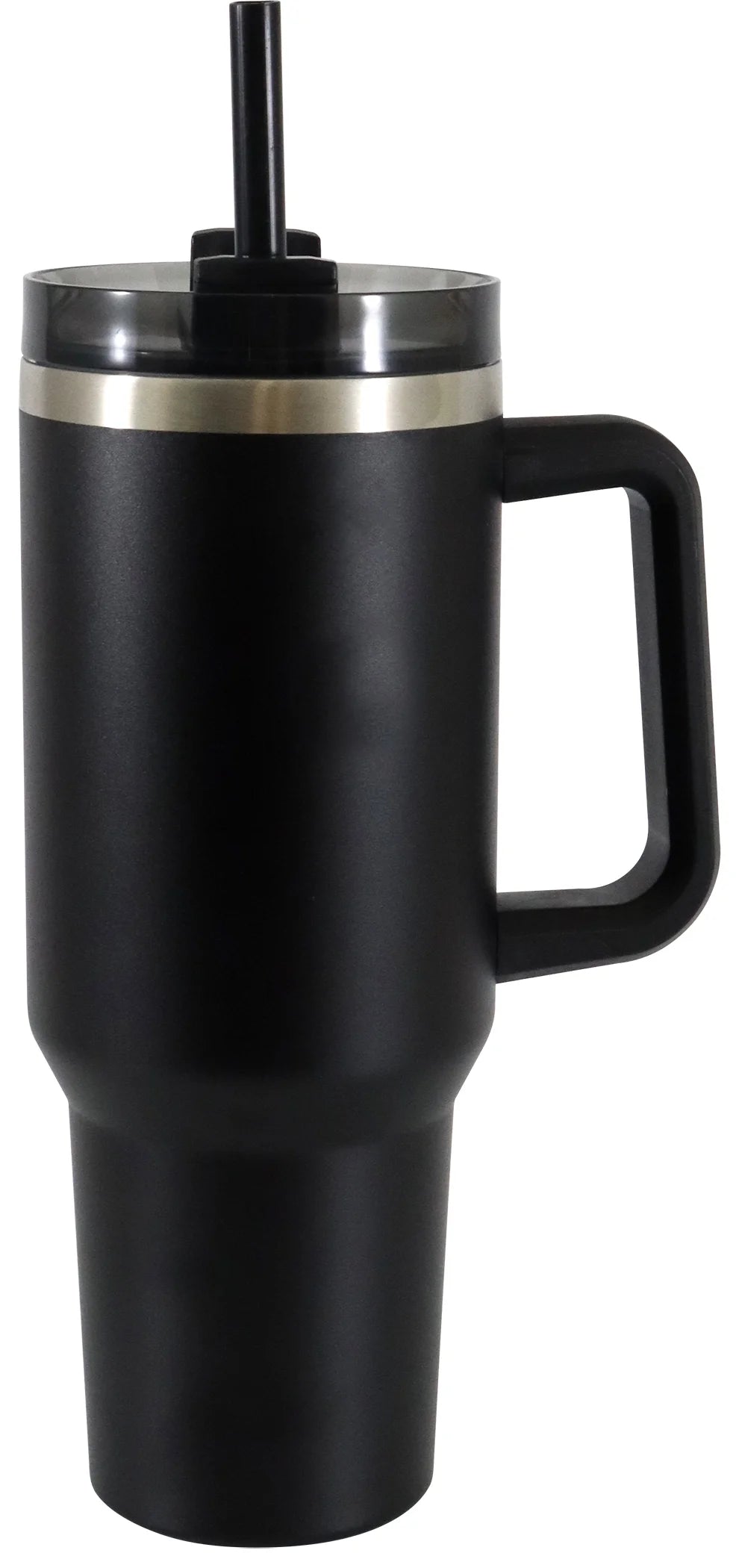 40oz Stainless Steel Tumbler with Straw and Handle, Double Wall Insulated