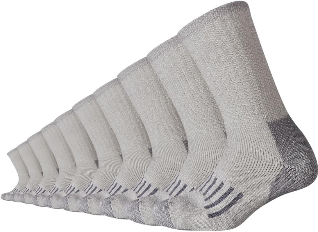 10 Pairs Merino Wool Cushion Crew Socks