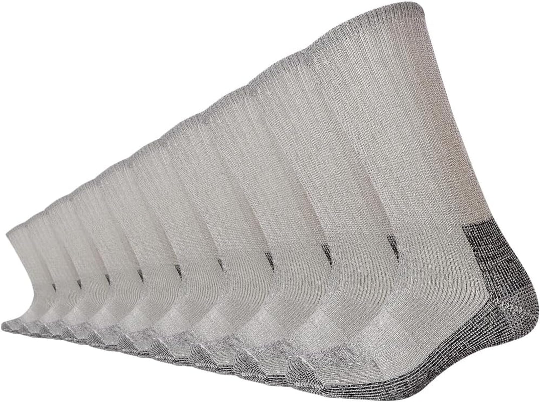 10 Pairs Merino Wool Cushion Crew Socks