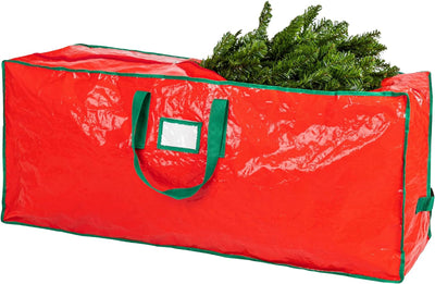 Christmas Tree Storage Bag - Stores Artificial Holiday Trees, Durable Waterproof Material, Zippered Bag, Carry Handles