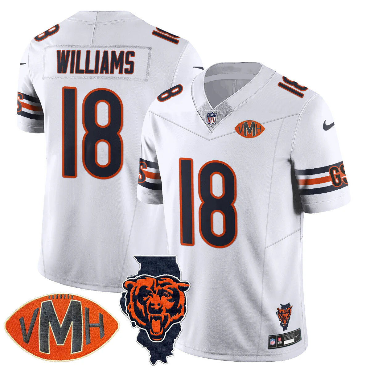 Men's Chicago Bears Caleb Williams Nike 2025 Rivalries Collection Jersey