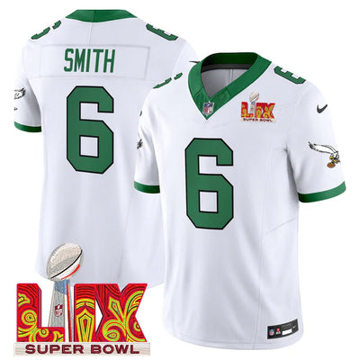 Men's Philadelphia Eagles Devonta Smith Vapor Limited Jersey with Super Bowl LIX Patch