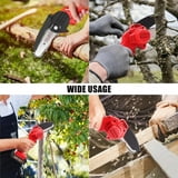 21V Cordless Mini Chainsaw – 4-Inch Electric Hand Saw with 1 Batteries, 350W