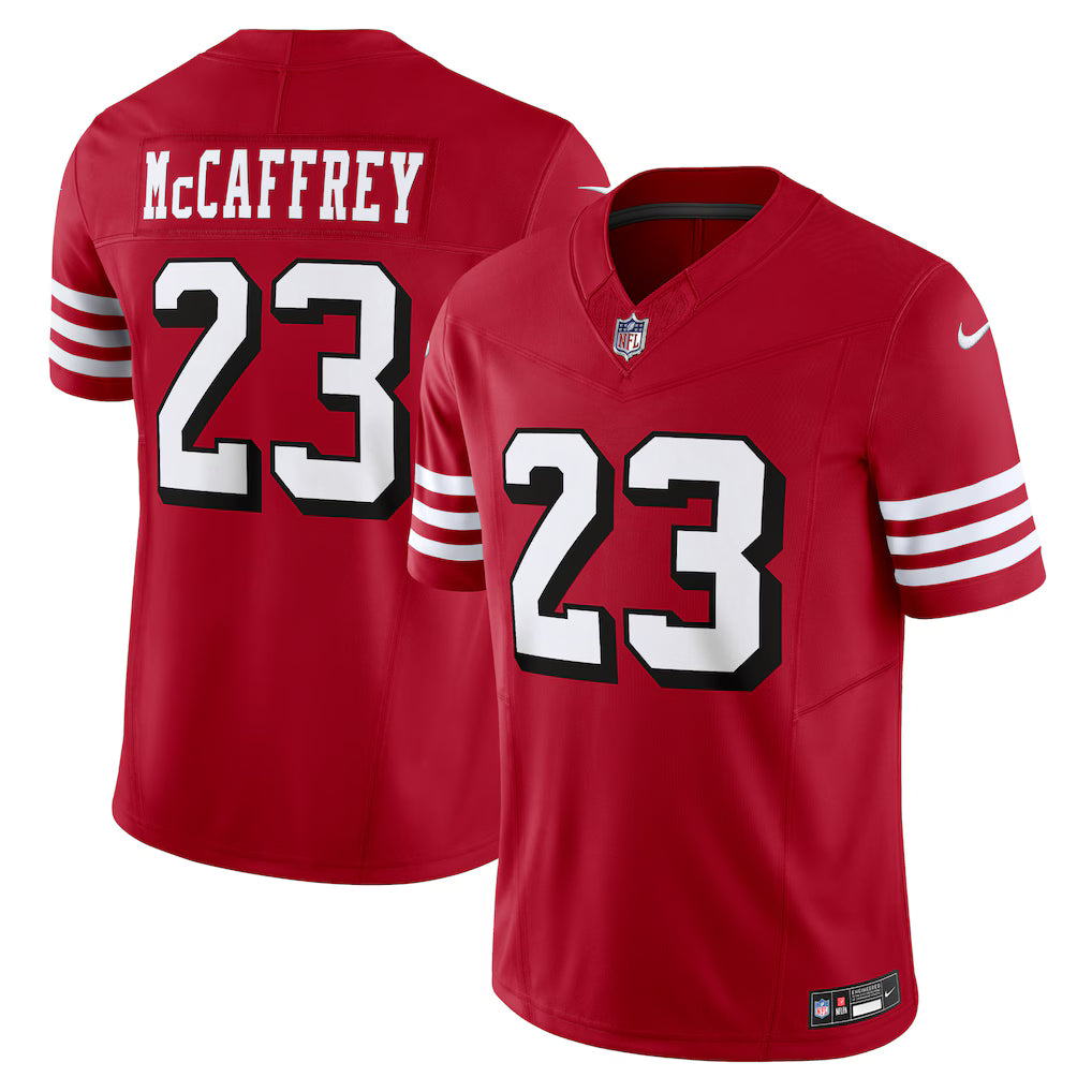 Men’s San Francisco 49ers Christian McCaffrey Nike 2025 Vapor F.U.S.E. Limited Jersey