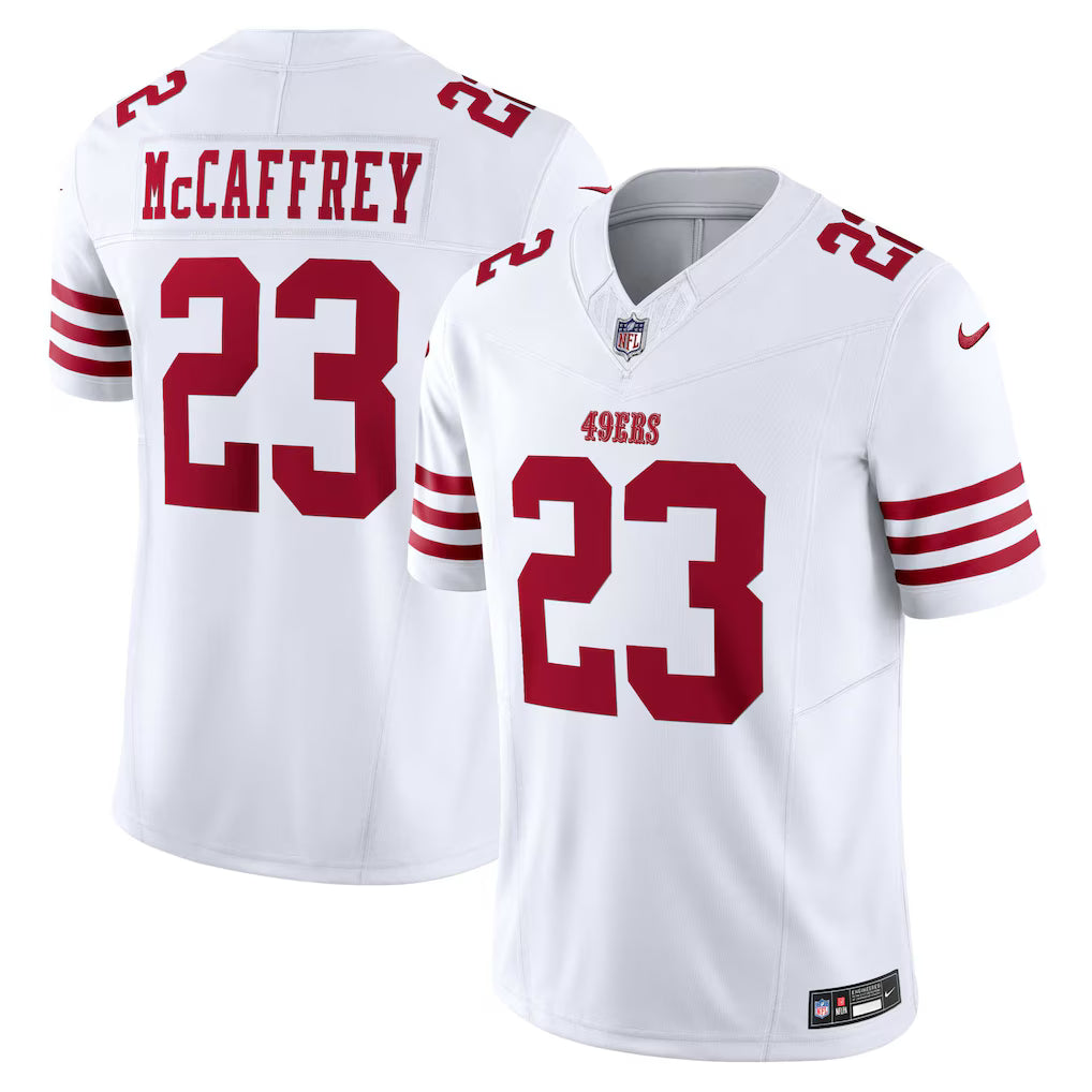 Men’s San Francisco 49ers Christian McCaffrey Nike 2025 Vapor F.U.S.E. Limited Jersey