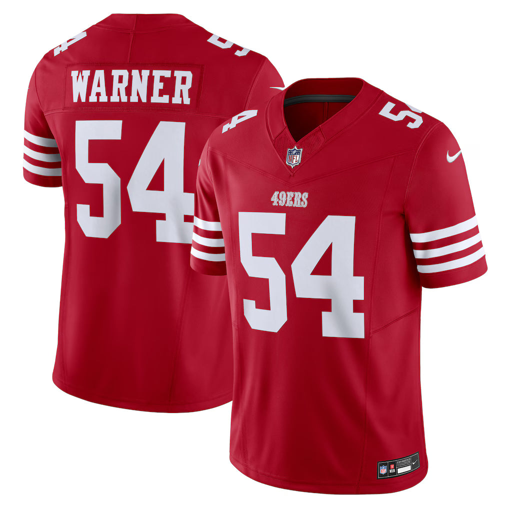 Men’s San Francisco 49ers Fred Warner Nike 2025 Vapor F.U.S.E. Limited Jersey