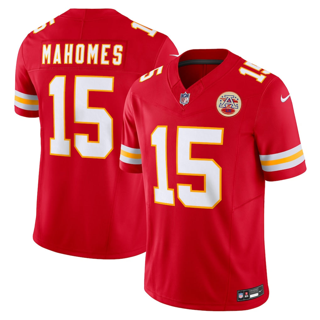 Men’s Kansas City Chiefs Patrick Mahomes Nike 2025 Vapor F.U.S.E. Limited Jersey
