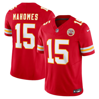Men’s Kansas City Chiefs Patrick Mahomes Nike 2025 Vapor F.U.S.E. Limited Jersey