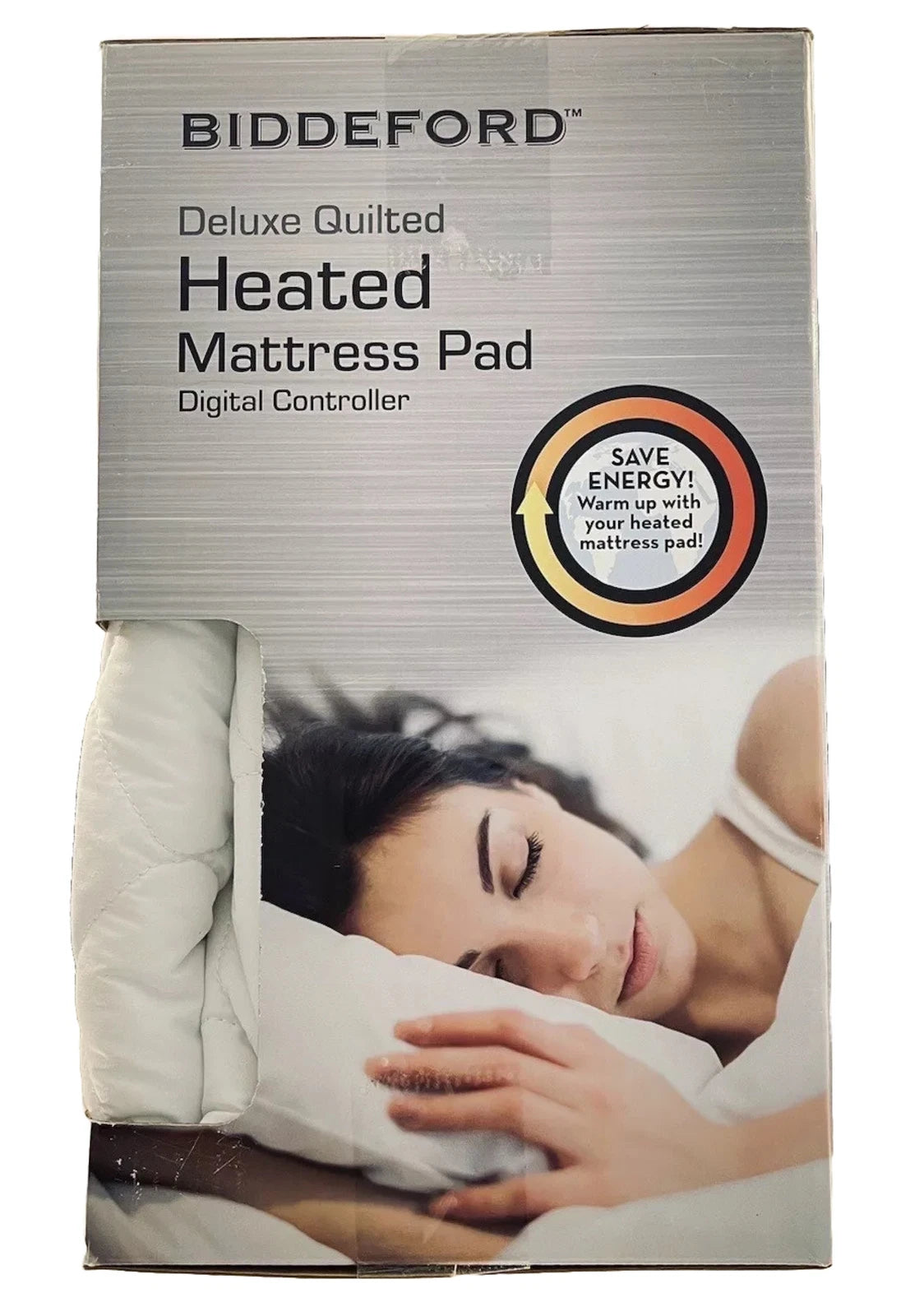 BIDDEFORD Deluxe Quilted Heated Mattress Pad Digital Controller, Size Full Bed