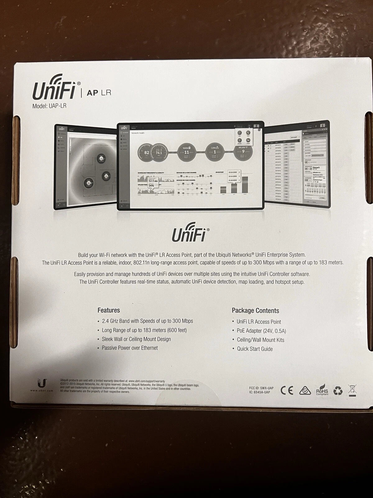 Ubiquiti UniFi 300 Mbps Wireless Access Point – Professional and Reliable Wi-Fi Connectivity. Open Box
