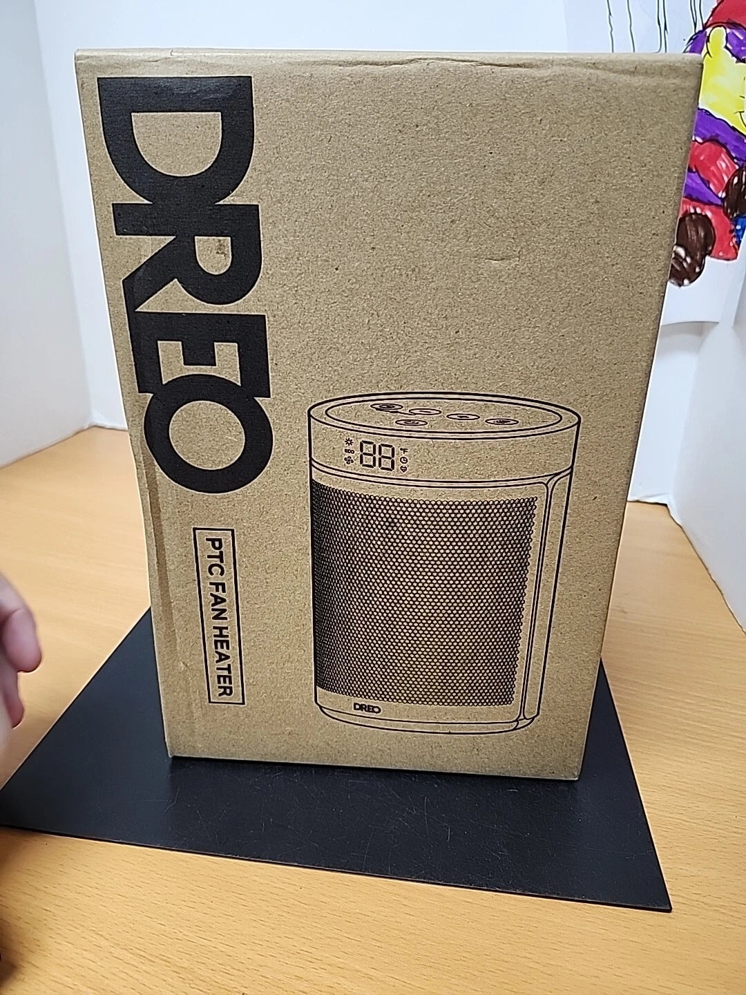 DREO PTC Fan Heater DR-HSH006A – 1500W Personal Space Heater Open Box