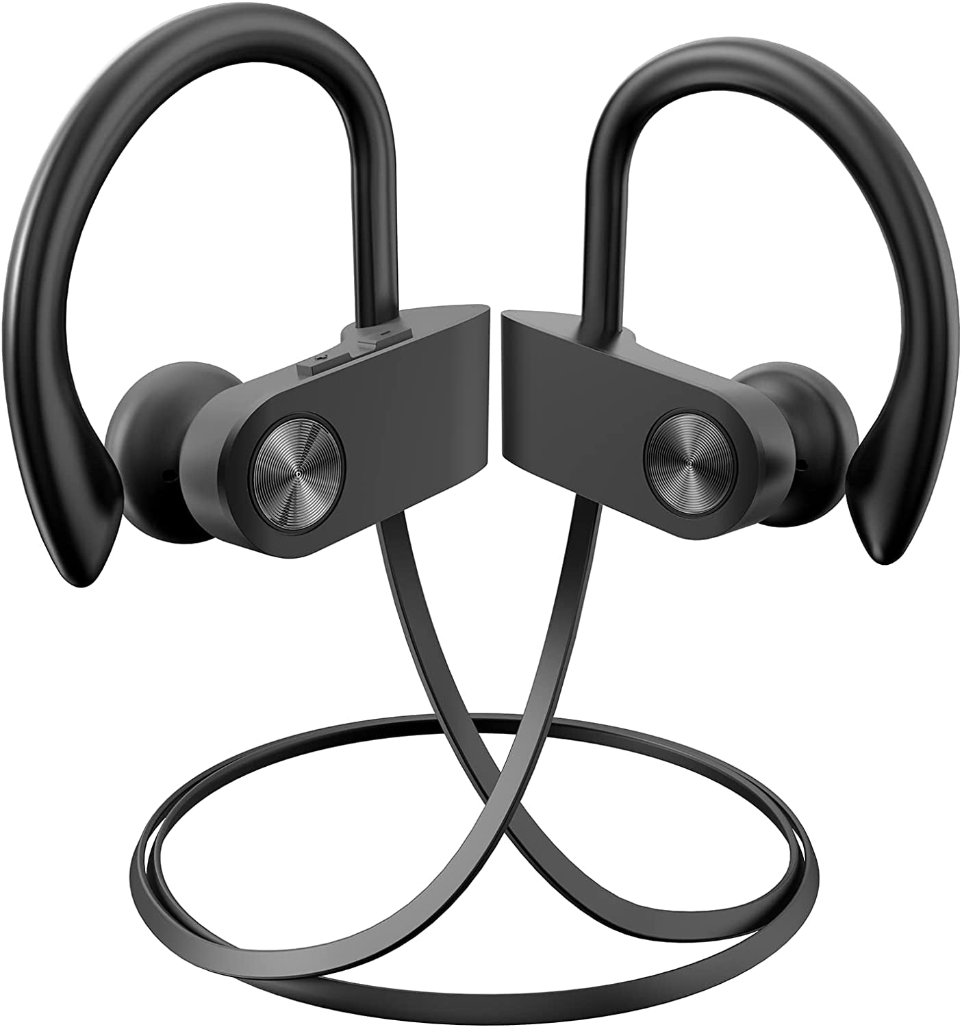Lfutari Bluetooth Headphones, IPX7 Waterproof Wireless Sports Earbuds, up to 12 Hours Playtime, Hifi Bass Stereo Earphones with Mic, Sweatproof Headphones for Running