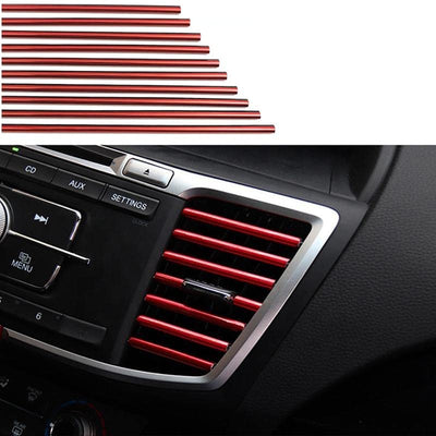 Car Air Conditioner Air Vent Decorative Strips, 10 Pieces 