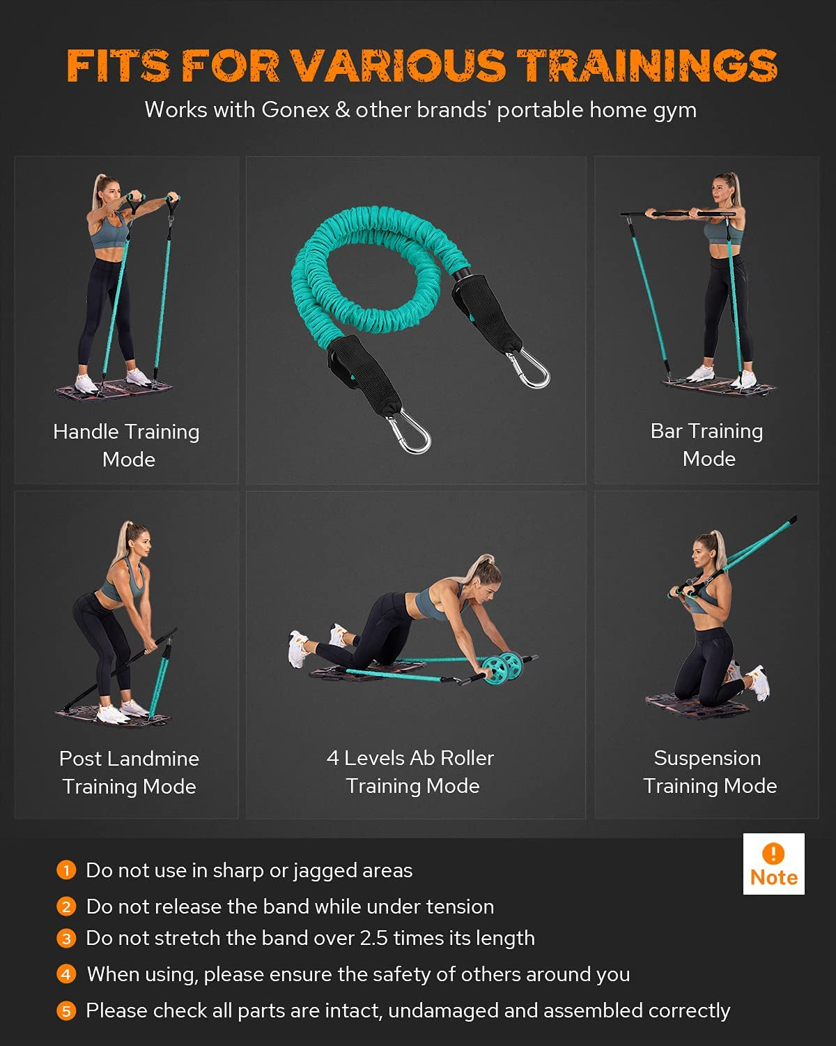  Resistance Bands for Portable Home Gym for Total Body Workouts