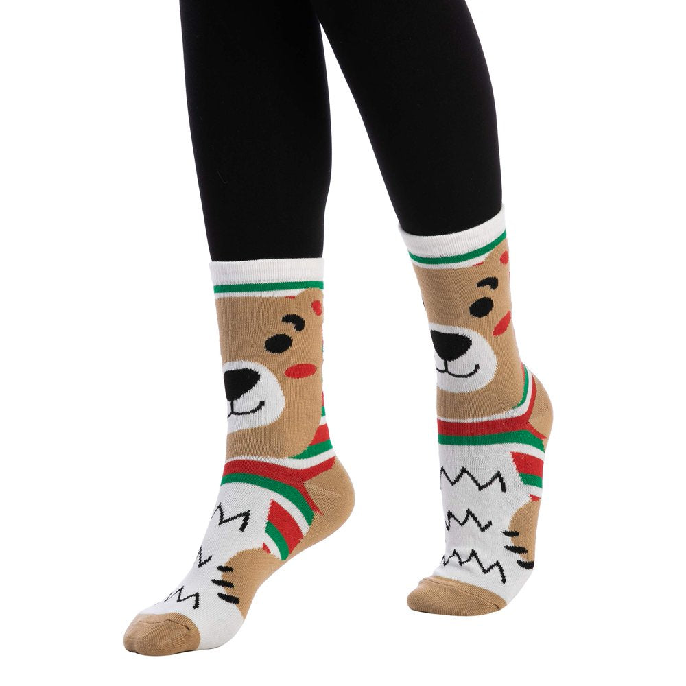 12 Pairs Christmas Holiday Cotton Socks Set