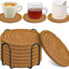  8 Pcs Drink Coasters with Holder