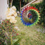  Kinetic Wind Spinner for Yard and Garden Wind Spinner Outdoor Metal Large Hanging Plantary Decor 3D Garden Art Wind Sculpture Spinners Kinetic Art Garden Decorations