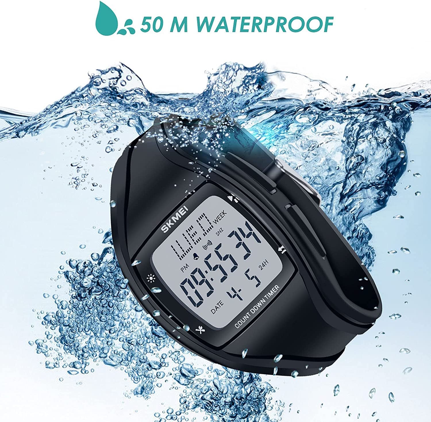 Mens Digital Sport Watches for Men Wrist Watches for Men with Alarm Stopwatch Waterproof