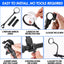 11 Pcs Adjustable Bicycle Mirrors Handlebar Rearview Mirror Shockproof Acrylic Convex Safety Mirror with Wide Angle
