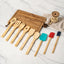 9 Pieces100% Natural Bamboo Tool and Gadgets  Utensil Set for Cooking