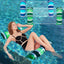  4-in-1 Water Floating Mesh Chair for Adults, Swimming Pool Drifter Saddle Lounge for Summer Events Pool Parties