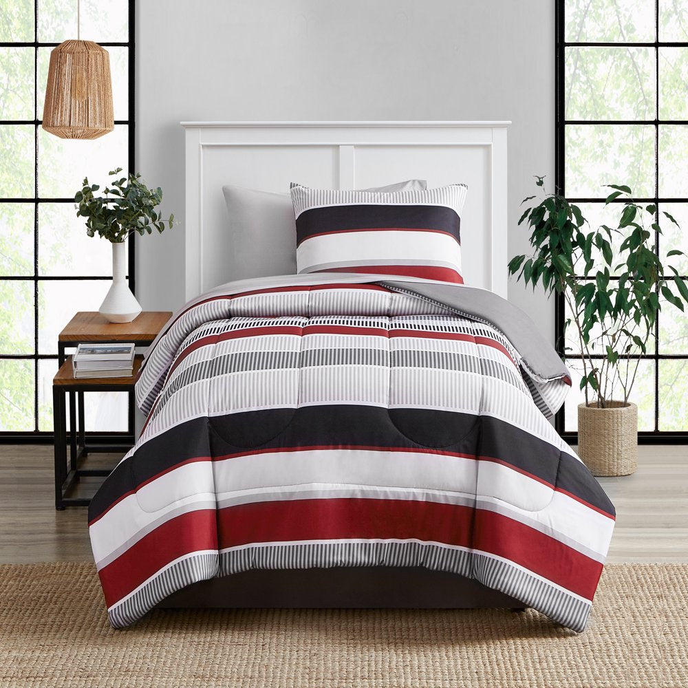 6 Piece Bed in a Bag Comforter Set with Sheets