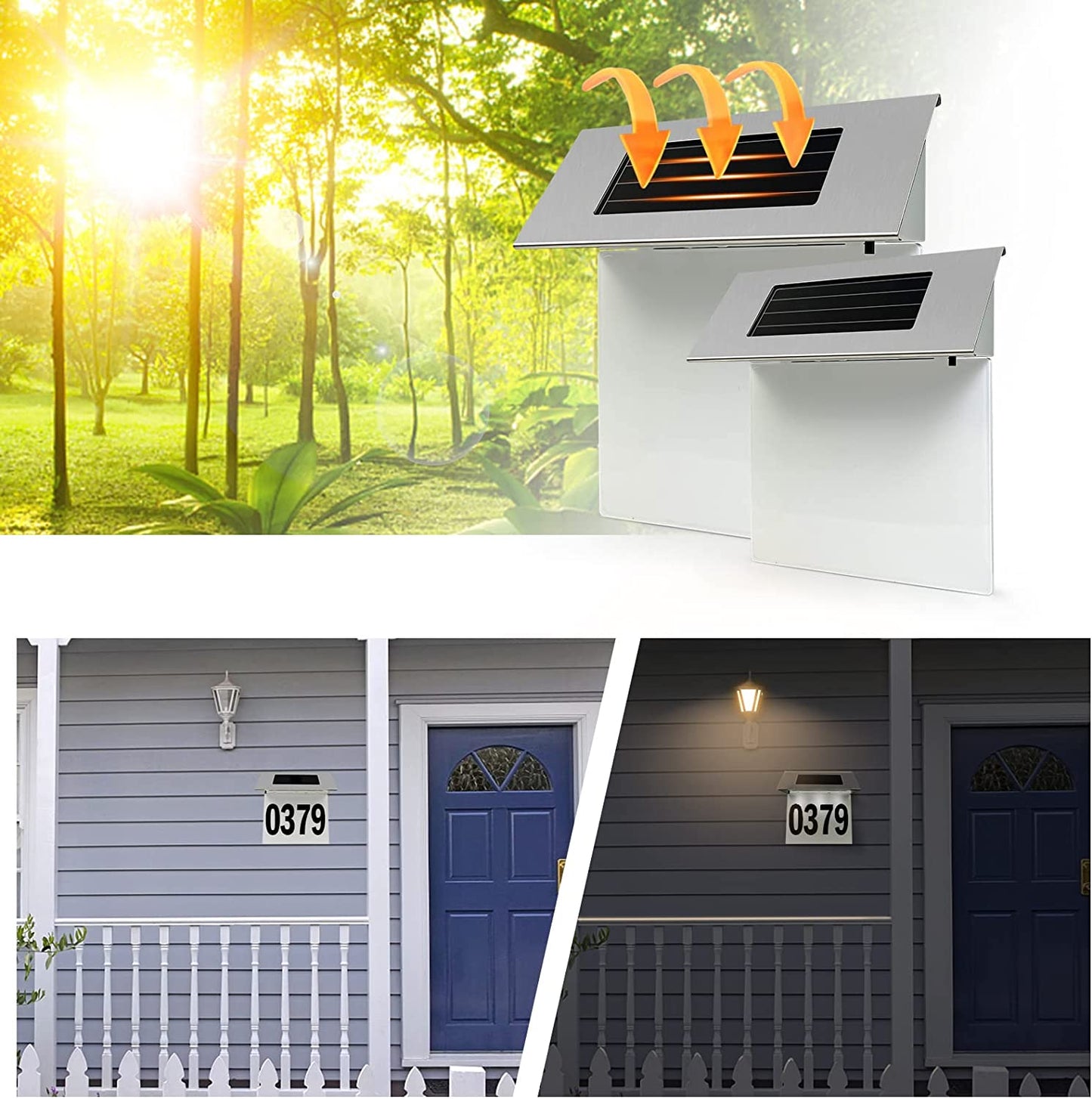  Solar Powered Address Plaques 