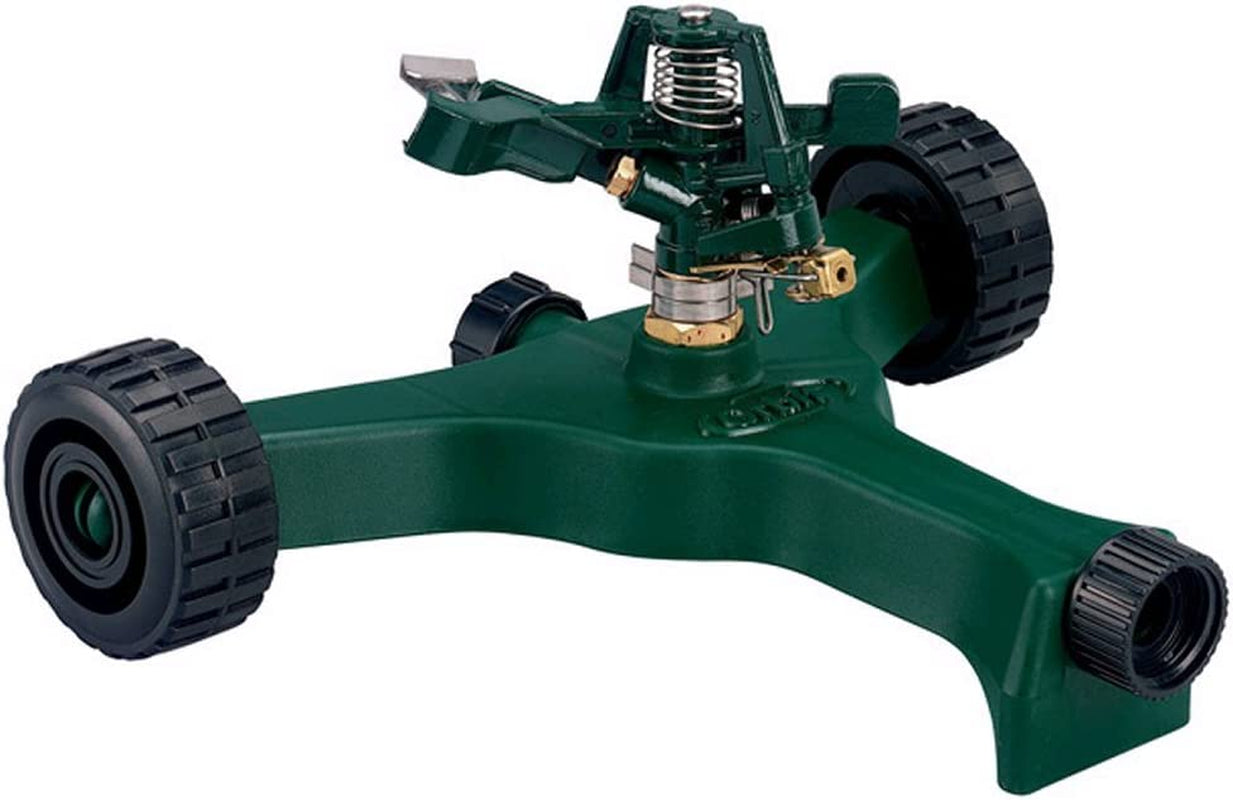 Metal 3-Arm Sprinkler with Wheeled Base