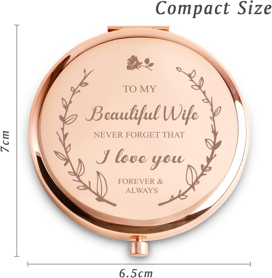  Compact Mirror I Love You Wife