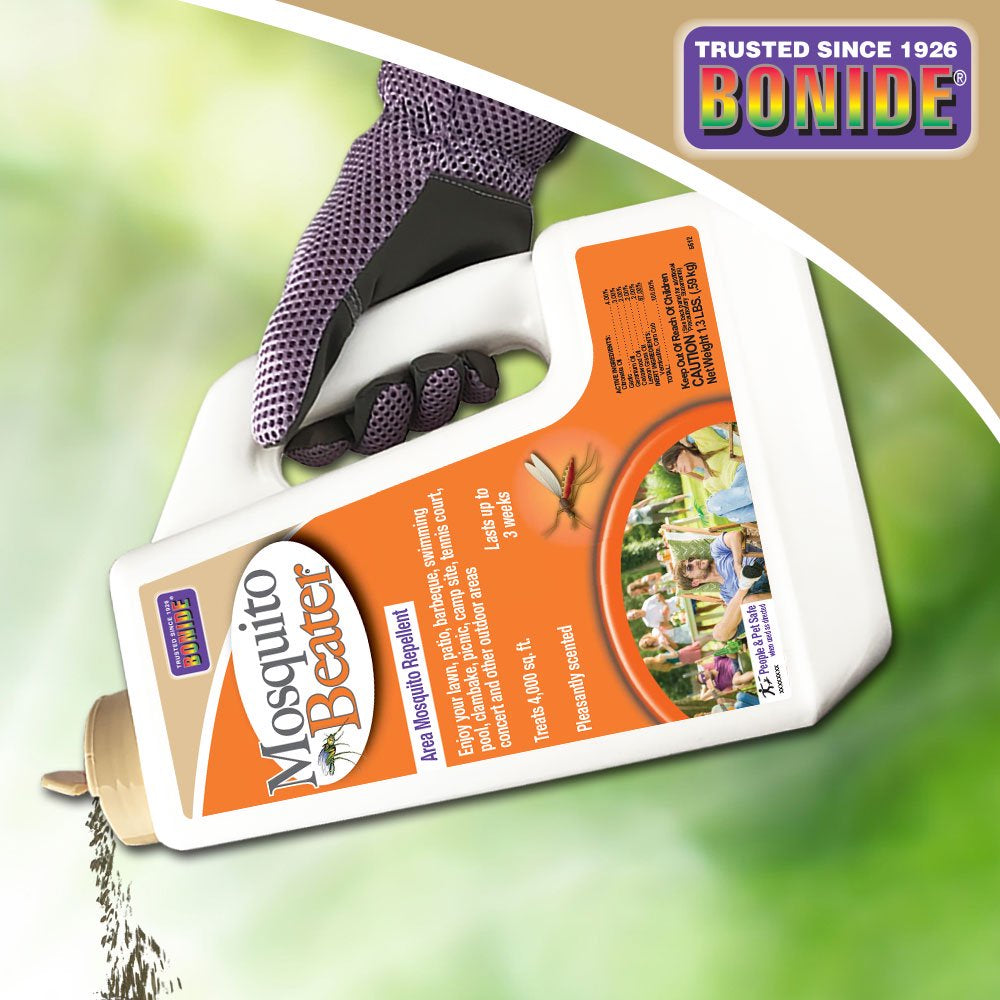 Bonide Mosquito Beater 1.3 Lbs Mosquito Repellent Ready-To-Use Granules for Outdoors