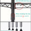5 Wire Shelving Steel Rack Adjustable Unit Storage Shelves for Laundry Bathroom Kitchen Pantry Closet (16.6L X 11.8W X 48H)