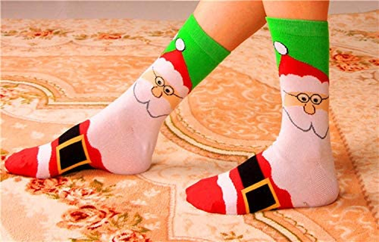 15 Pairs Women'S Christmas Socks Gifts for Women Girls Funny Novelty Colorful Cotton Holiday Crew Socks