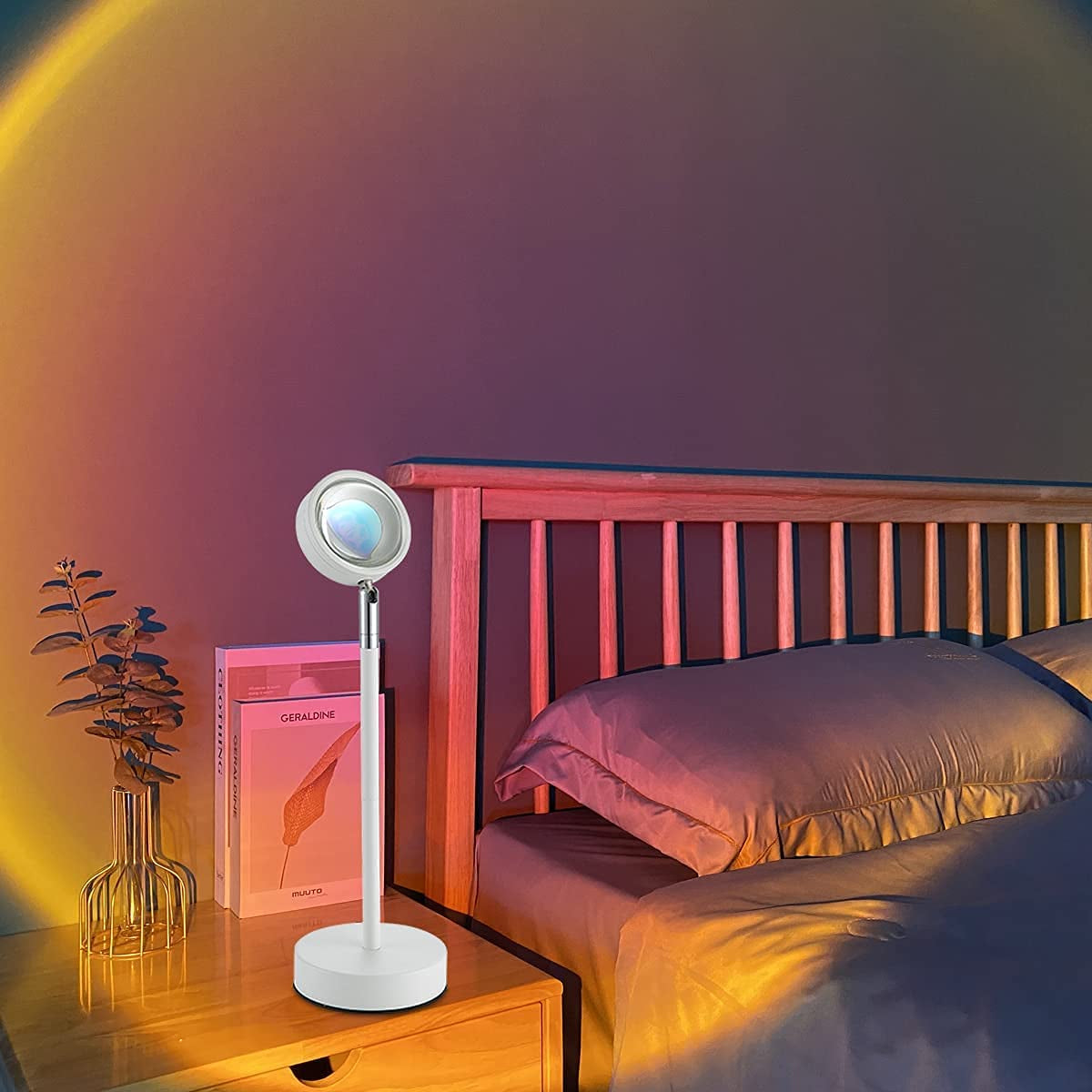 Sunset Projection Lamp, Romantic Led Night Light Projector, 180 Degree Rotation USB Sunset Lamp Projector