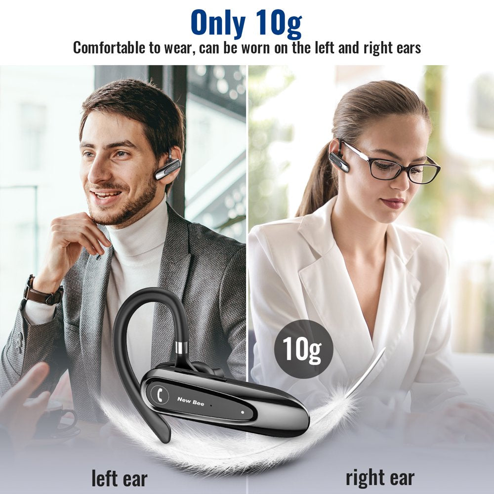 Bluetooth Headset W/Mic Wireless Earpiece In-Ear Business Earbuds for IOS Android Cellphone