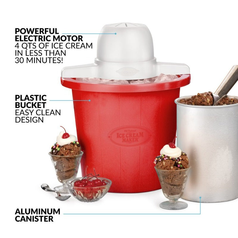  4 Quart Plastic Ice Cream Maker