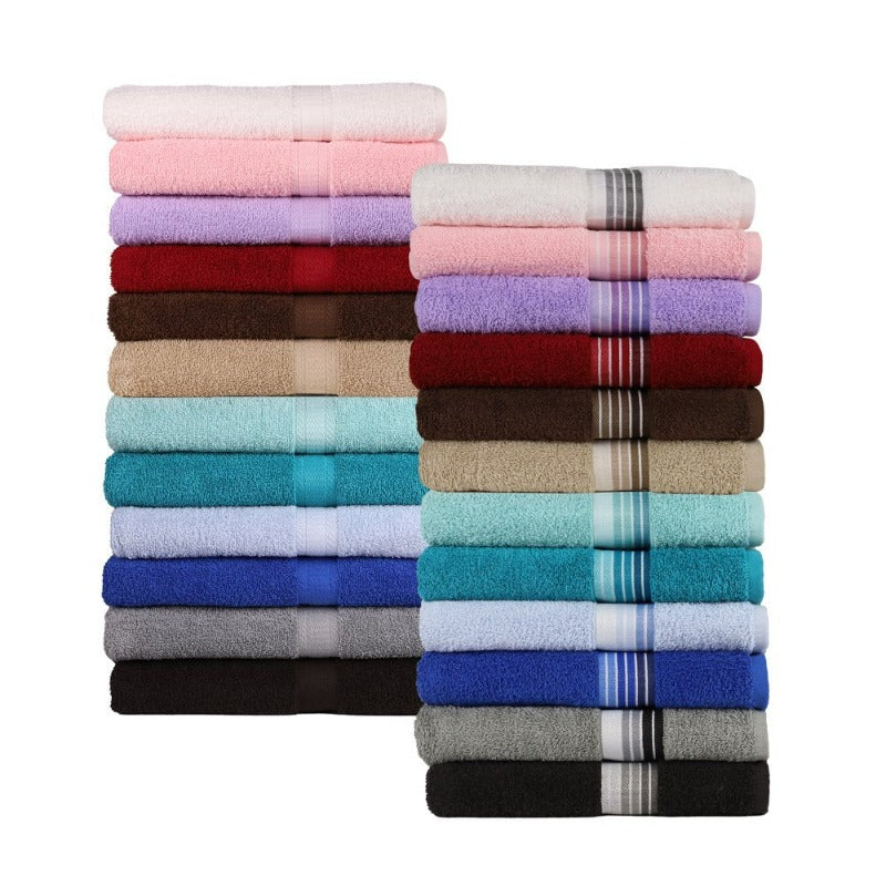 18-Piece  Solid Bath Towel Set