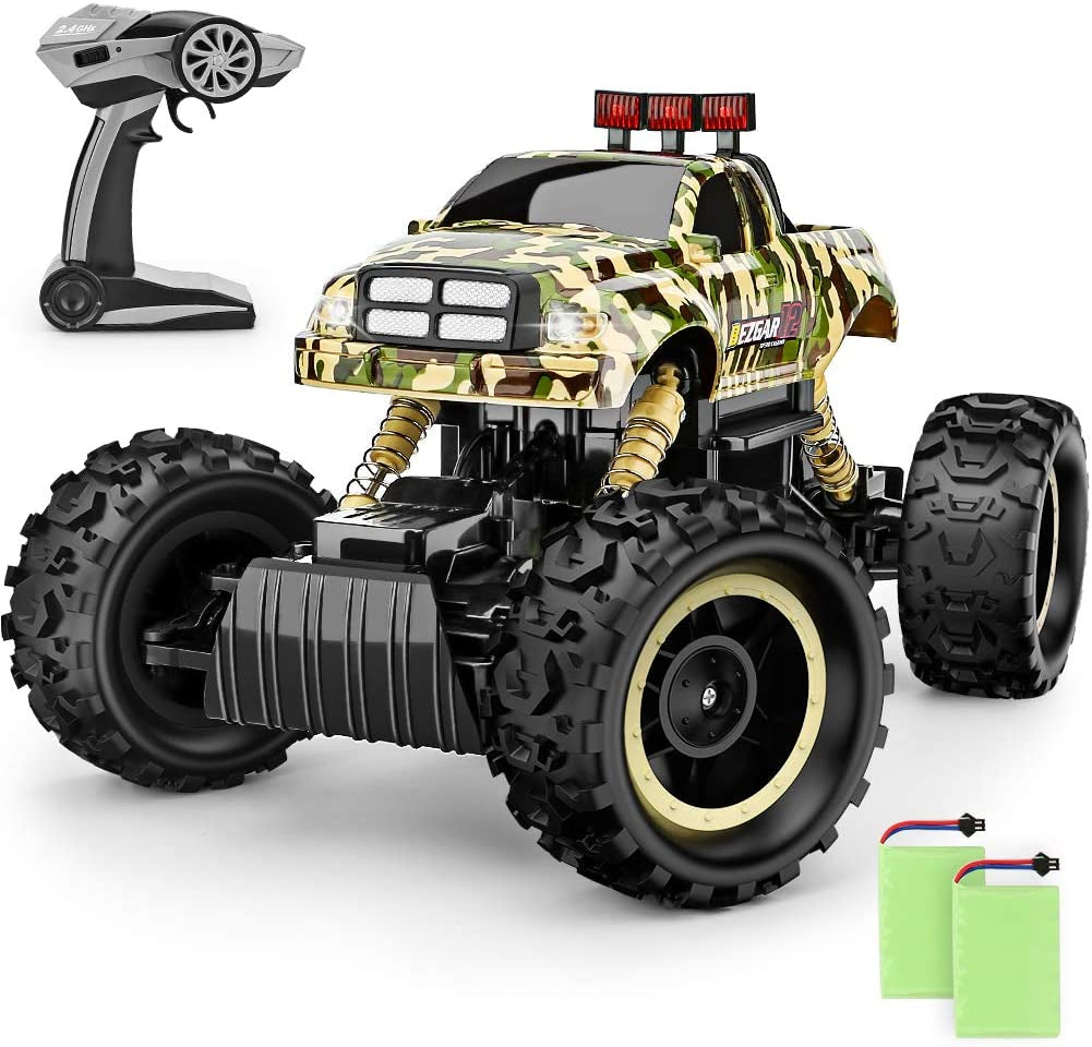 BZ TC141 1:14 Scale Remote Control Car, All Terrains Electric Toy off Road RC Truck, Remote Control Monster Truck for Kids Boys 6 7 8 with Rechargeable Batteries