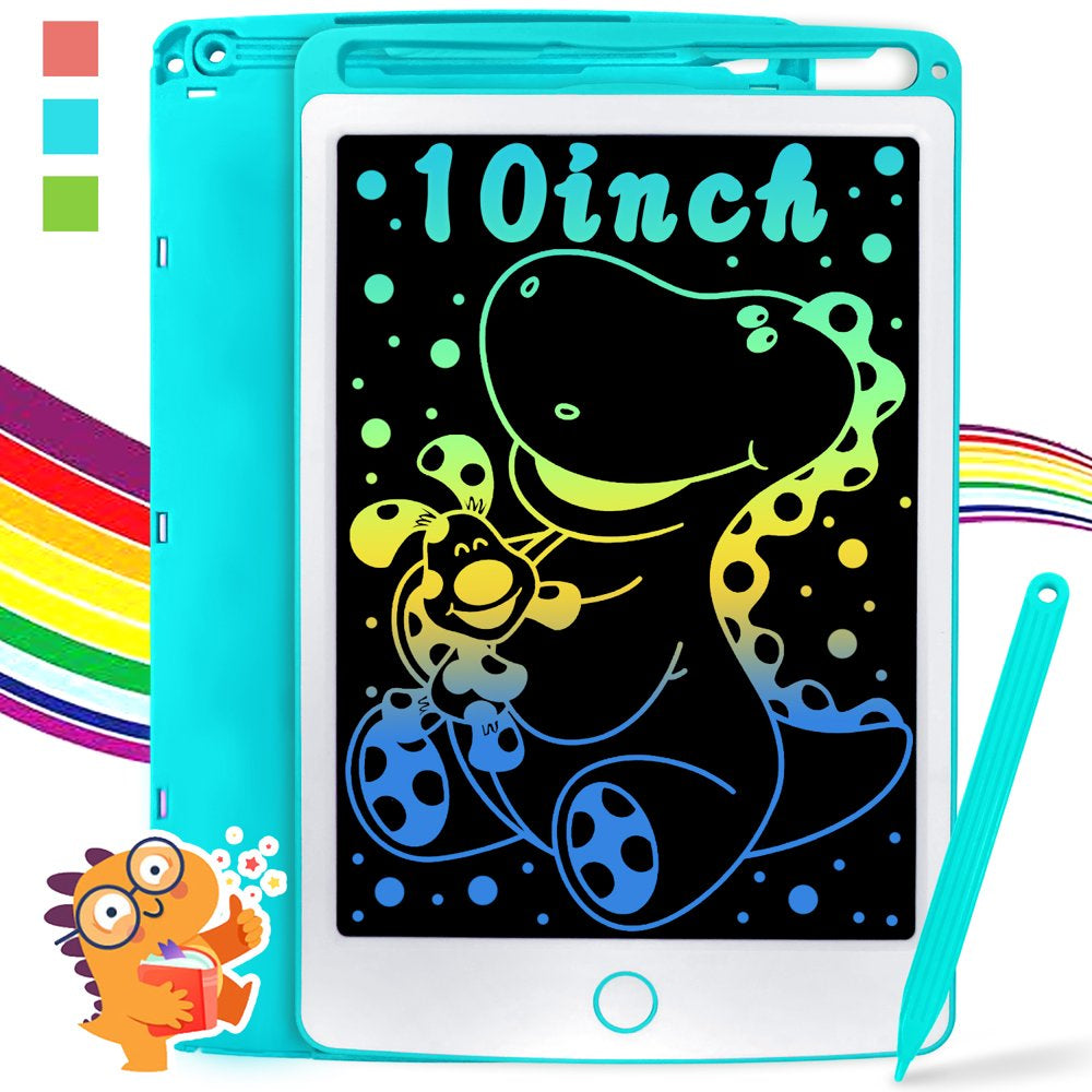 LCD Writing Tablet 10 Inch Drawing Pad, Electronic Graphics Tablet, Led Writing Tablet Toys for Toddlers Kids, Doodle Board School Supplies Gifts for Kids Adults, Blue