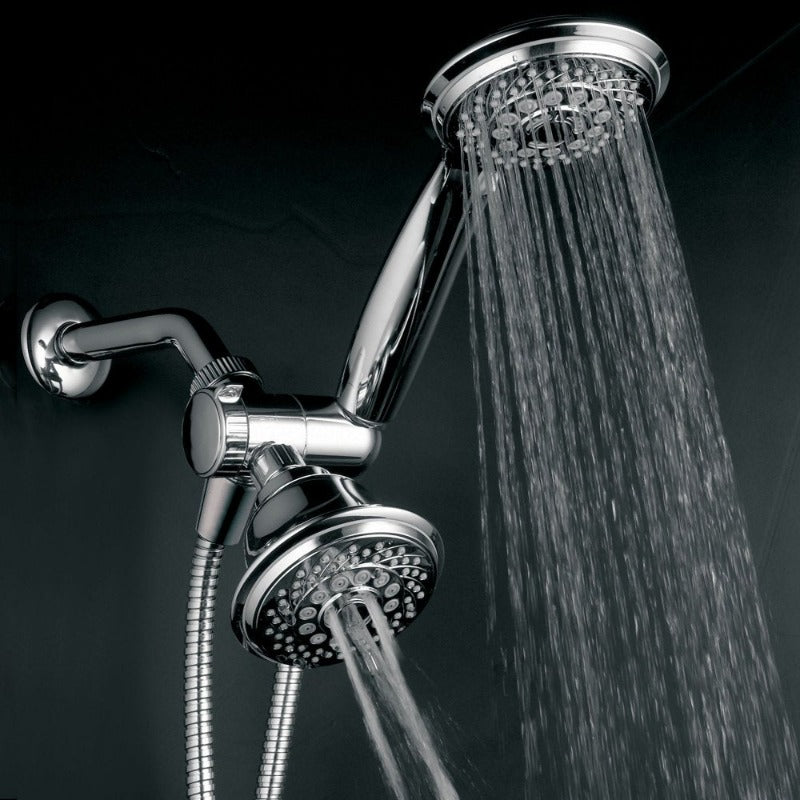 Powerspa 24-Setting Luxury 3-Way Shower Combo, Shower Head and Handheld 